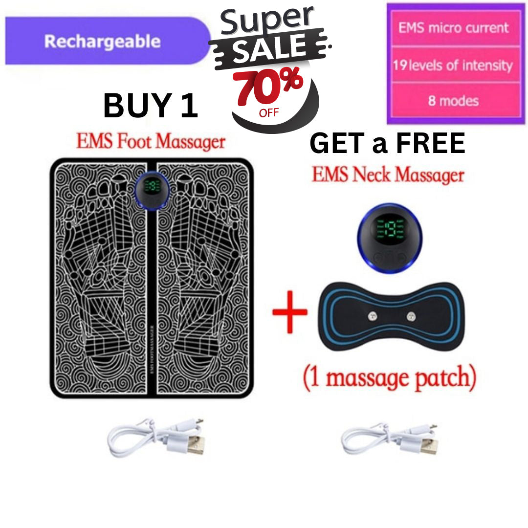 SoleRelief™ - EMS Foot Massager + FREE EMS Neck Massager